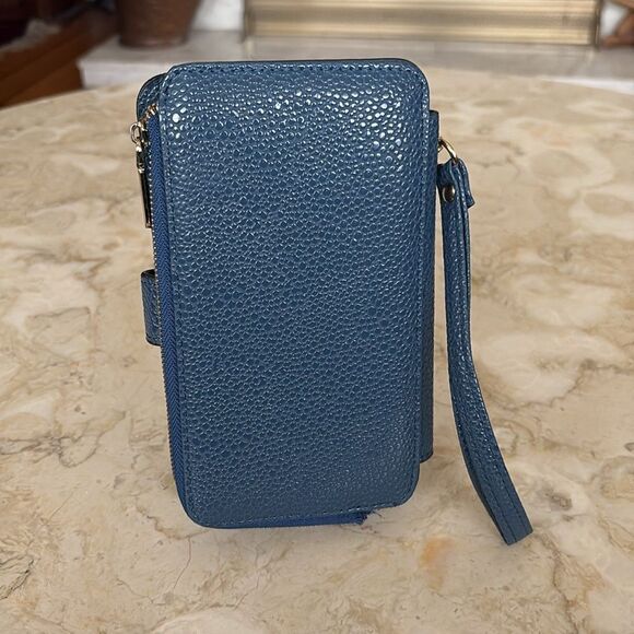 NWOT Long & Son Faux Leather Wristlet Wallet Phone Case - Picture 3 of 10